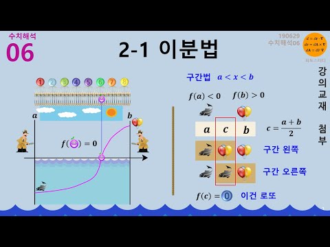 피토스터디 [수치해석06] 2-1 이분법, f(x) = 0