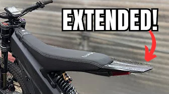 Talaria x3 Extended Rear Fender and LUNA Seat Upgrade