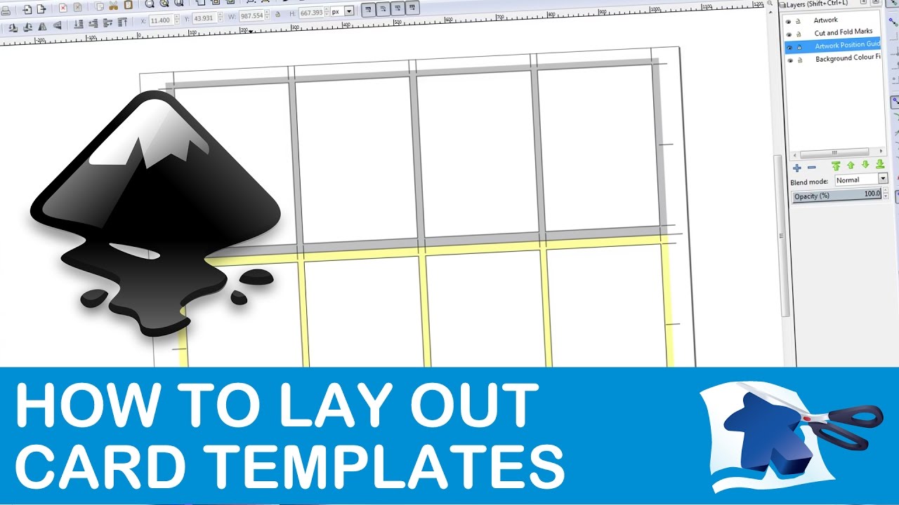 How To Lay Out A Card Template Dining Table Print Play