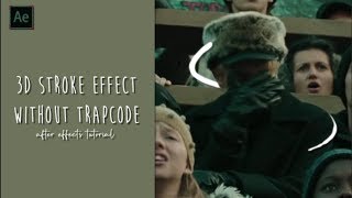 3D stroke-like effect without trapcode | after effects tutorial