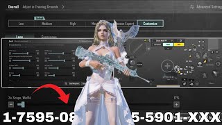 NEW UPDATE 4.4 BEST SENSITIVITY CODE + CONTROL SETTINGS BGMI/ PUBG MOBILE