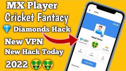 MX Player Cricket Fantacy New Hack Trick Today || How To Get Unlimited Gems/Diamonds 💎