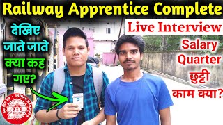 🔴 Live Interview With Apprentice Completed Candidate 👌💯✅| Railway Apprentice 2022 | #apprentice
