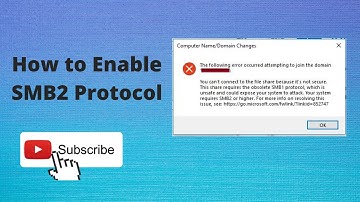 How to Enable SMB2 Protocol || System requires SMB2 or higher