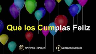 Vignette de la vidéo "Feliz Cumpleaños - KARAOKE - versión cumbia"