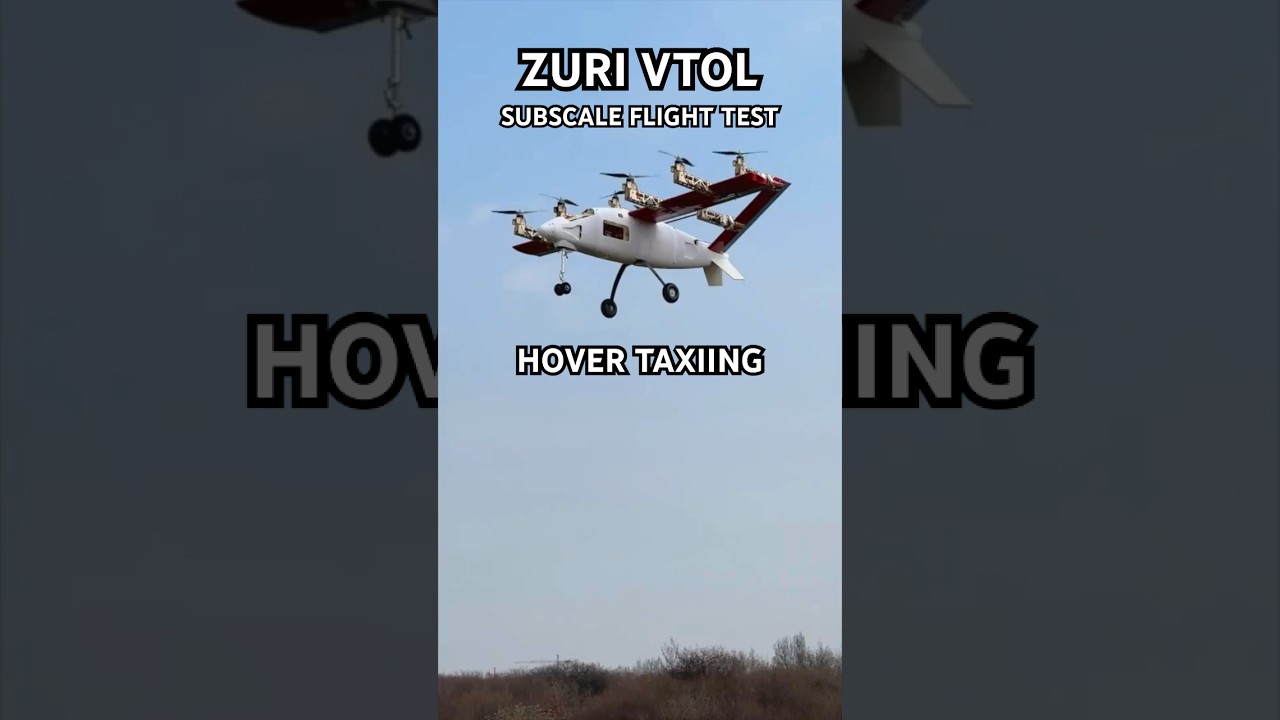 Zuri VTOL Subscale Flight Test | Hover Taxiing 