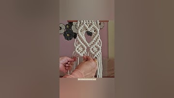 Macrame heart ❤️ || home decor#shorts #viral#diy