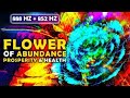 888 Hz + 852 Hz Flower of Abundance, Success, Prosperity Health | Insight into Abundance- Meditation