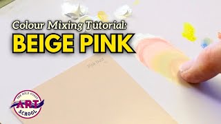 How To Easily Mix Beige (Or Soft Pink!) Step-By-Step Painting screenshot 5