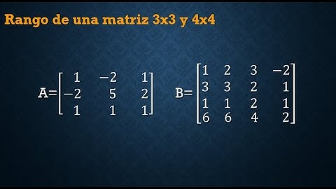 Rango de una Matriz - Método Eliminación de Gauss - Ejemplo 1