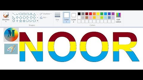 How to create Name #Shadow Reflection in MS #Paint 2023 ✍️✍️.M #Edits Info// search