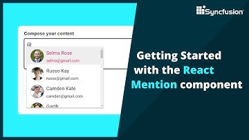 Getting Started with the React Mention Component