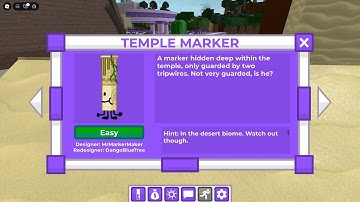 How to get TEMPLE MARKER in FIND THE MARKERS ROBLOX !