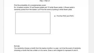 10.2 Day 3 Complementary Events