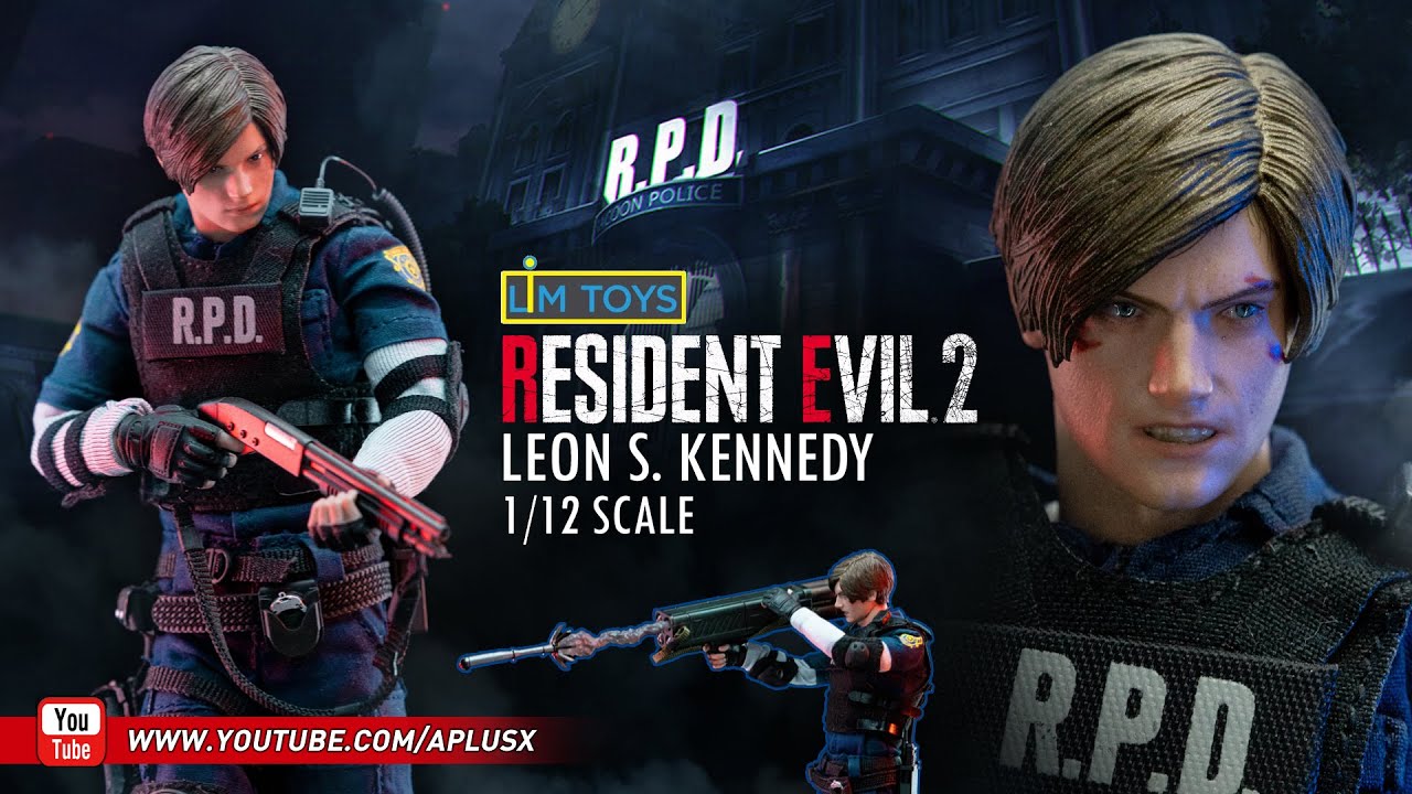 รีวิว Leon S. Kennedy Resident Evil 2 Remake : 1/12 [ Lim Toys ] - YouTube