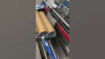 Round tube labeling machine for rigid round box making