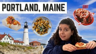 Portland, Maine FOOD TOUR | Where to EAT and what TO DO | (Lobster rolls, oysters, and more!)