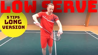 Badminton short serve - 5 consistency tips LONG version