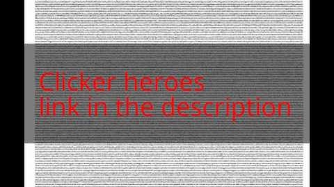 Clicker Heroes hack unlimited money cheat gold