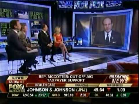 McCotter Calls for AIG Breakup on Fox Business Mar...