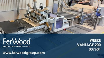 Nesting Surface Work Station in action - WEEKE - VANTAGE 200 - Ferwoodgroup - 007601