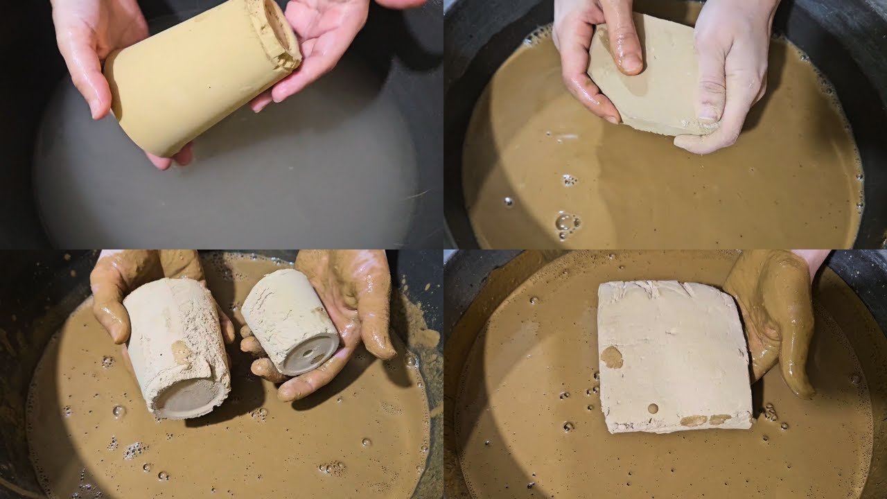 Orange Mud dirt NonStop Water Crumbling Compilation | Satisfying Orange Reforms Crumbling ASMR