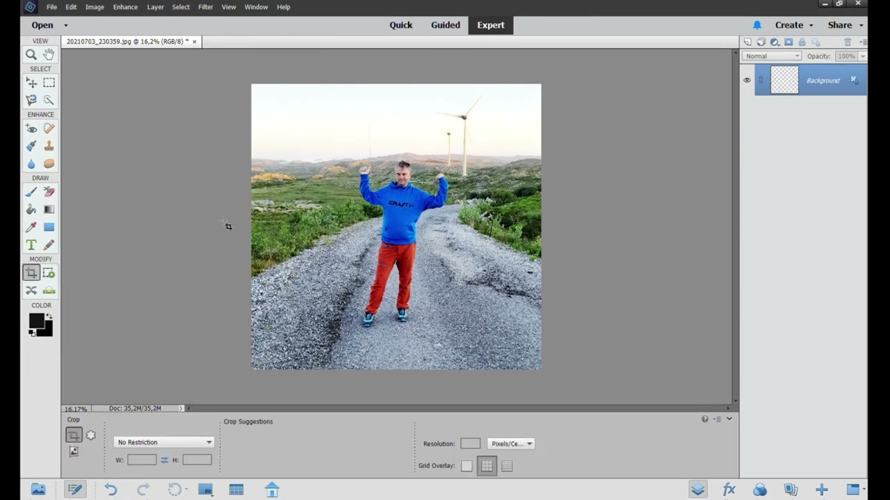 bilderedigering før gravering med laser.