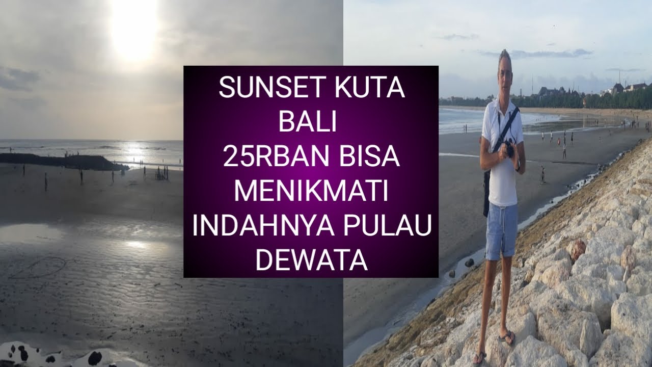 SUNSET KUTA BALI VIEW PALING BAGUS SELURUH DUNIA MAKAN CUMA 25RBAN