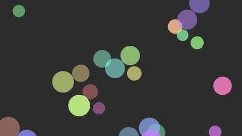 p5.js で複数の円をランダムに動かす（大きさに依存で複数のパターンがある緩急のついた動き）