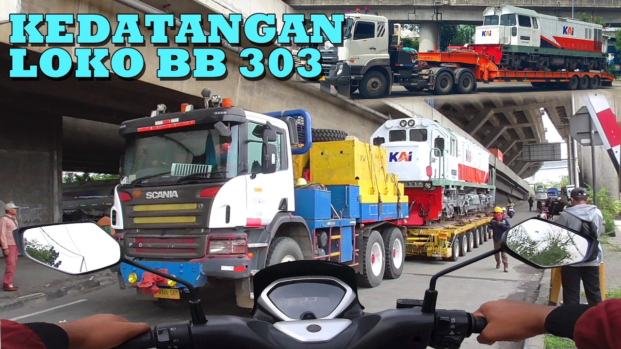 TERJUNGKAL!! MENGEJAR LOKOMOTIF BB 203 & BB 303 Yg Datang Dari Medan Ke Jakarta