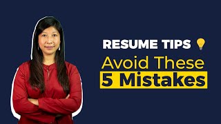 Top 5 Mistakes to avoid in your Resume