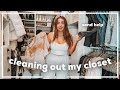 CLEAN WITH ME: cleaning out my closet 2021! | morgan yates