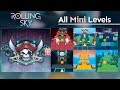 Rolling Sky All Mini Levels 100% Clear (Pirate,Forest,F-777 etc..) | SHAvibe