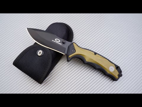 Складной нож-флиппер With Armour "Tiger Shark" WA-019BT, краткий видео обзор и распаковка