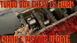 TURBO BOX CHEVY DUAL LS SWAP - EP13 PISTONS &amp; CRANK #boxchevyworld