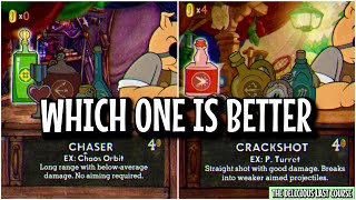Is Crackshot Better Than Chaser in Cuphead | Cuphead DLC