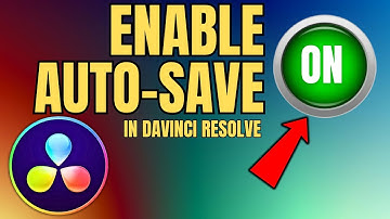How To Enable or Disable Auto SAVE In DaVinci Resolve