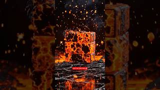 I solved a Rubik's Cube made of LAVA! 😱🌋#shorts #magic #lava #cube