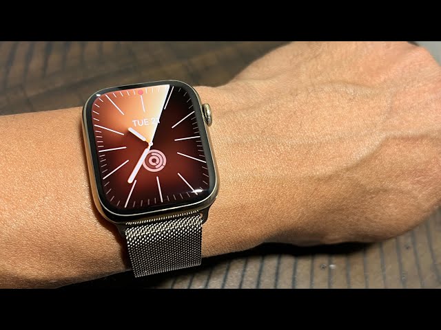 Apple Watch Series 9 Gold Stainless Steel 🔥🔥🔥 - YouTube