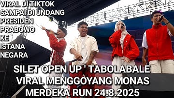 SILET OPEN UP DIVA AURELLE TABOLA BALE LIVE AT MERDEKA RUN 80TH HUT INDONESIA MONAS 24-8-2025