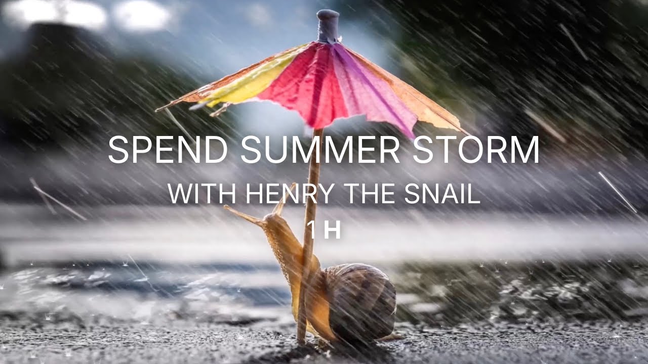 Stormy Hour with Ziby the Snail – Rain, Thunder & Unexpected Courage (HD)