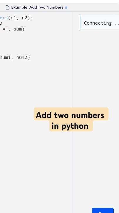 Add two numbers in python @ctutorialbynaziasohail - YouTube