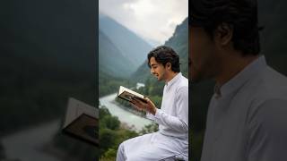 this man is reciting Quran and praying to God 🤔#nature