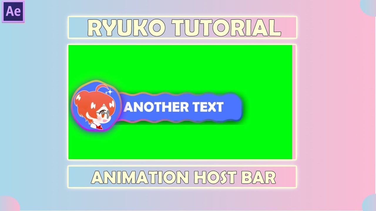 TUTORIAL AFTER EFFECT CC 2020 - CREATE ANIMATION HOST BAR - YouTube