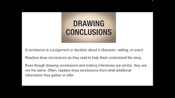Drawing Conclusions lesson nonfiction texts