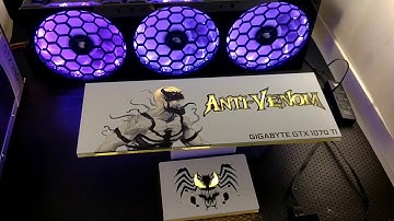 Anti-Venom completed with ssd cover and splitter addressable RGB GPU backplate
