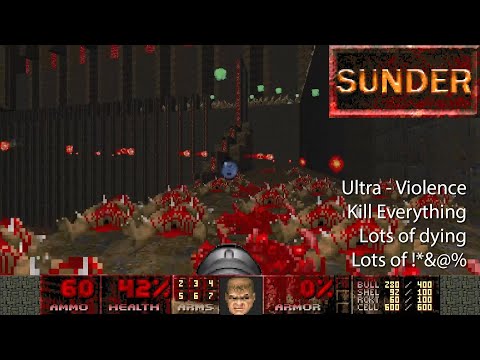Doom2: Sunder Map 11 - The Furnace (UV, kill everything, lots of dying, lots of !*%&#)