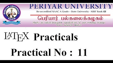 Salem Periyar University LaTeX Practical No : 11 ( Beamer Preparation in LaTeX)