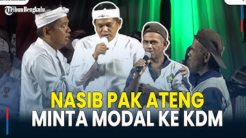 Nasib Pak Ateng, Minta Modal ke Kang Dedi Mulyadi Berujung Diberikan Pekerjaan Sapu Jalan