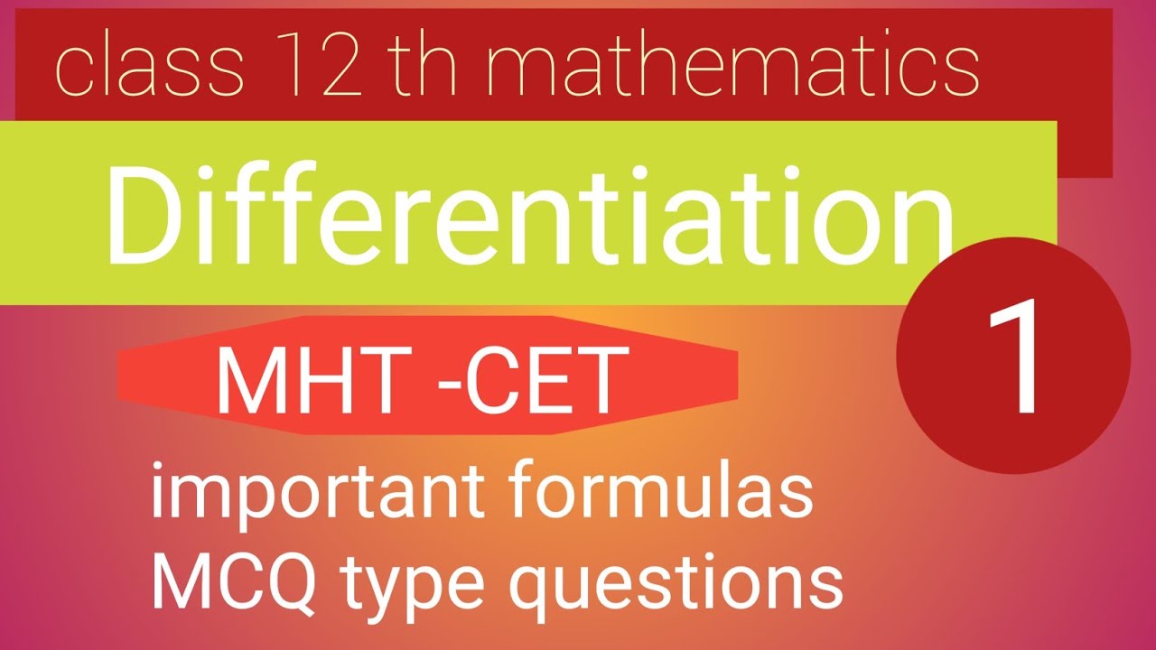 Class 12 th mathematics 🫣🤠🔰 differentiation formulas 🕛🌀🌀 - YouTube